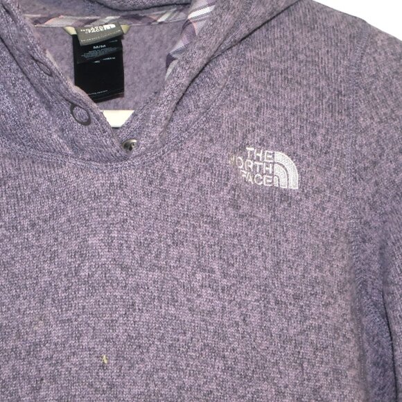 The North Face Womens Purple Hooded Pullover Medium - Picture 7 of 8